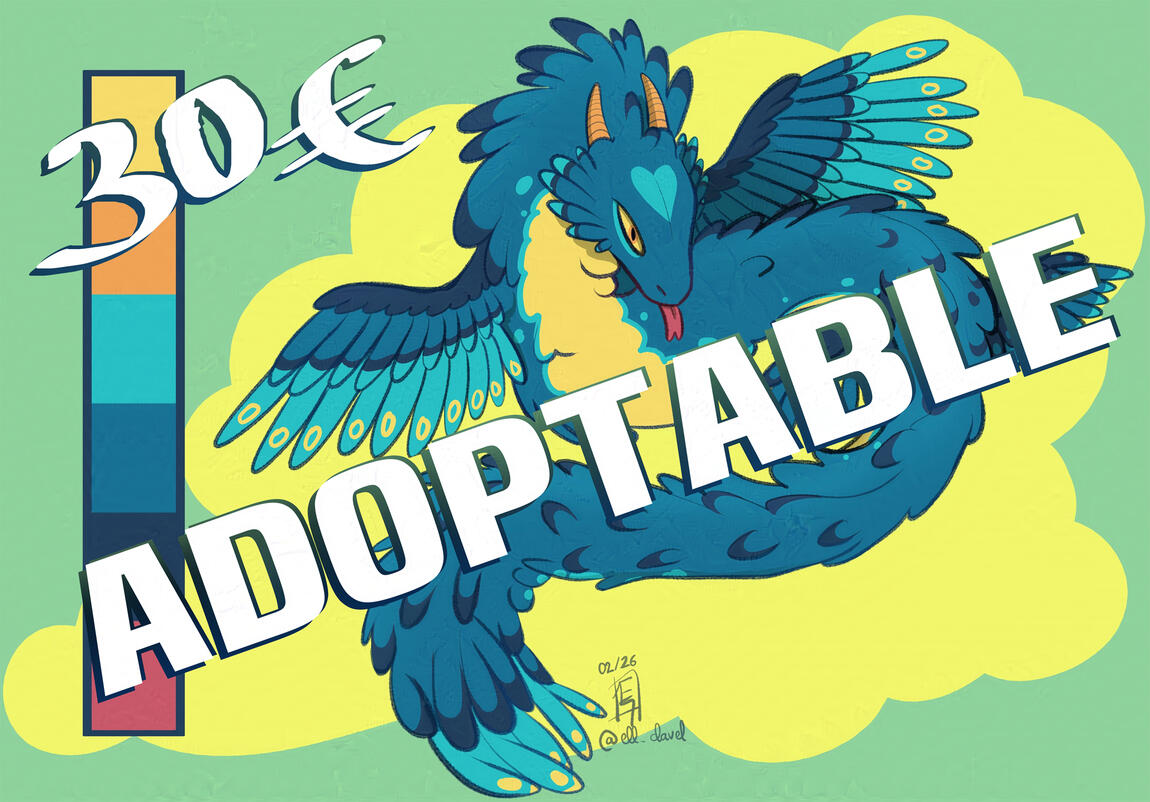 Illustration + Front &amp; Back colored reference + Color palette