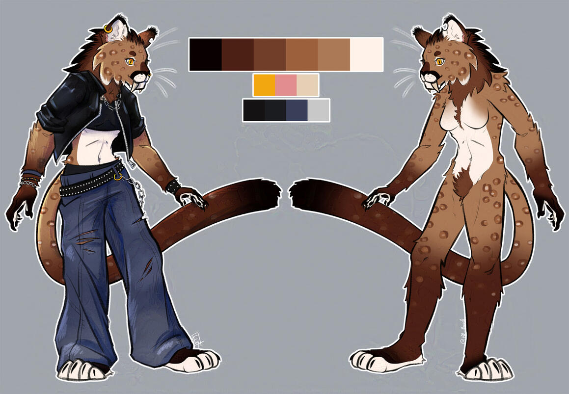 ↑ Fullbody (clothed and nude) + Color palette + Illustration